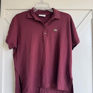 Lacoste women’s Burgundy Polo Shirt